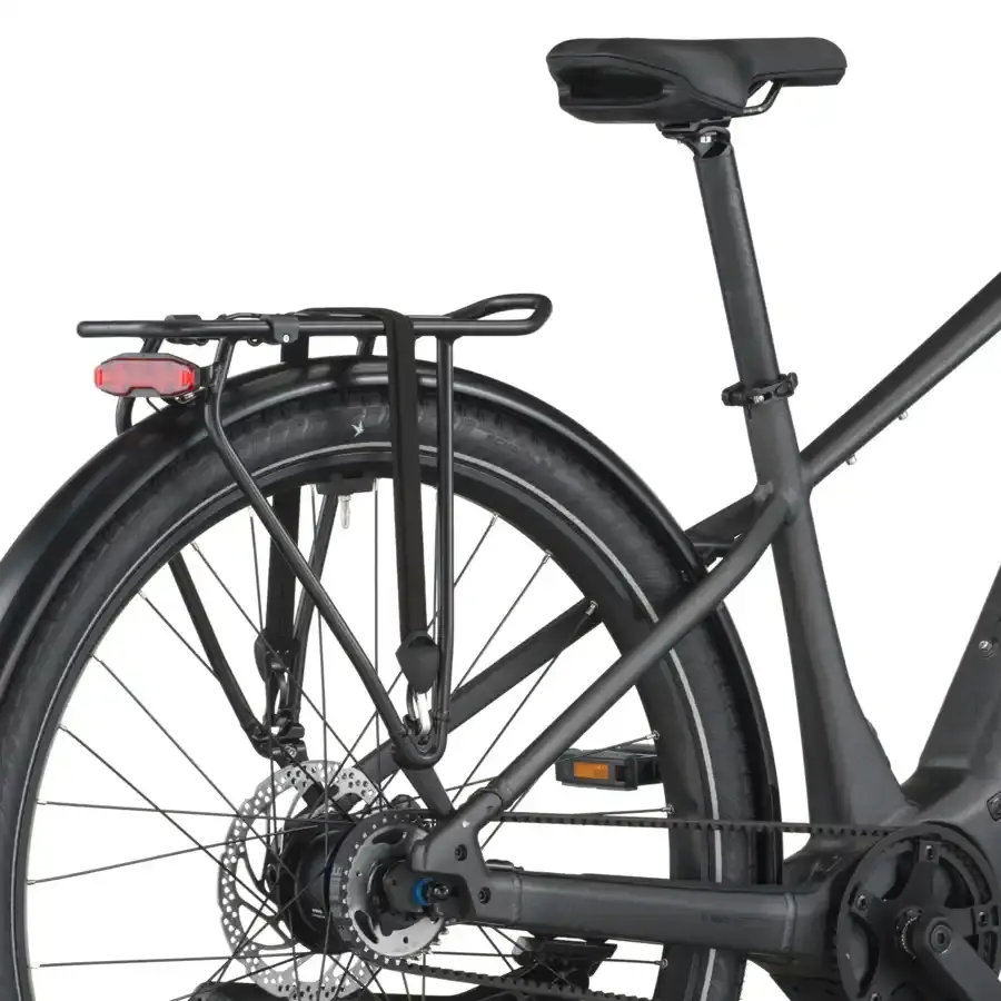A Bicicleta Elétrica SCOTT Sub Tour 30 tem Quadro em Alloy, um motor Bosch Perf PX e uma bateria de 540 Wh.
