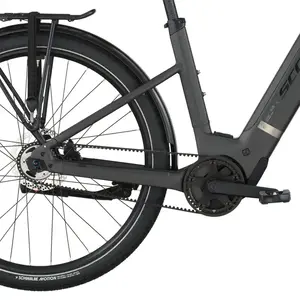 A Bicicleta Elétrica SCOTT Sub Tour 30 Wave tem Quadro em Alloy, um motor Bosch Perf PX e uma bateria de 540 Wh.