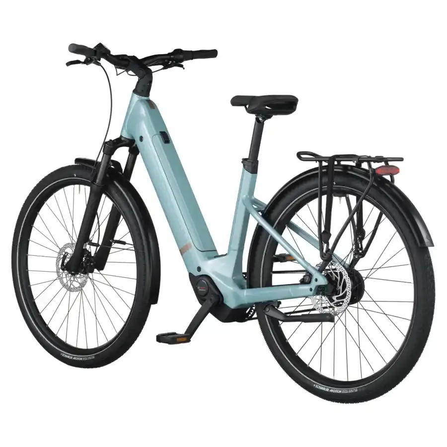 A Bicicleta Elétrica SCOTT Sub Tour 30 Wave tem Quadro em Alloy, um motor Bosch Perf PX e uma bateria de 540 Wh.