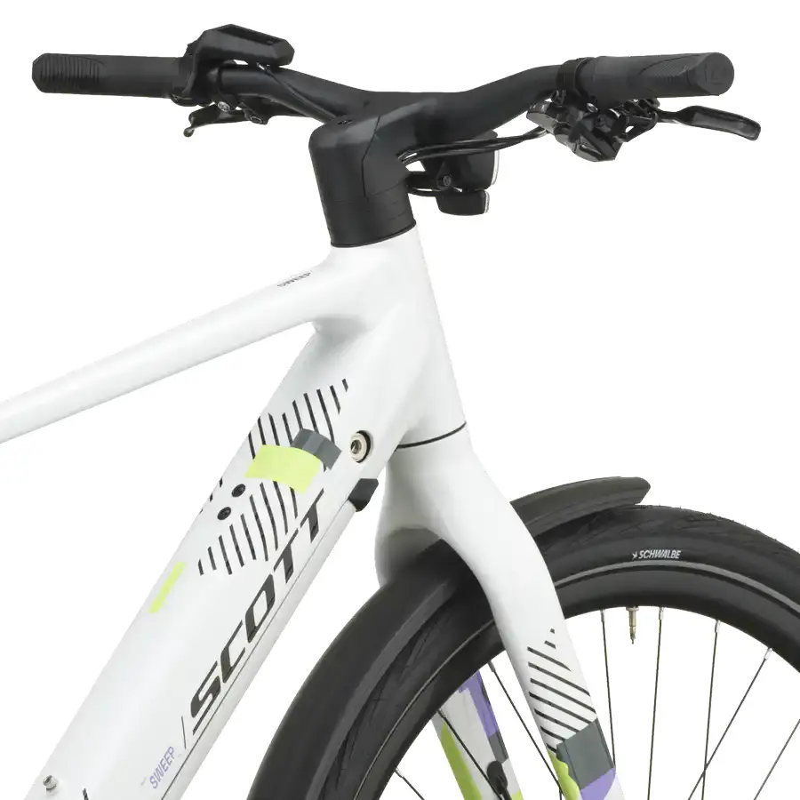BICICLETA ELÉTRICA SCOTT SWEEP 10 SCOTT SWEEP 10: urbana rápida para tornar deslocações curtas mais leves e agradáveis, com agilidade e fluidez. Condução natural e vontade de pedalar mais.