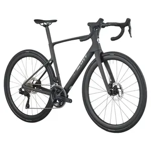 A Bicicleta SCOTT Addict 30 tem Quadro Addict RC em Carbono HMF e Transmissão Shimano 105 Di2 Disc 24 VL.