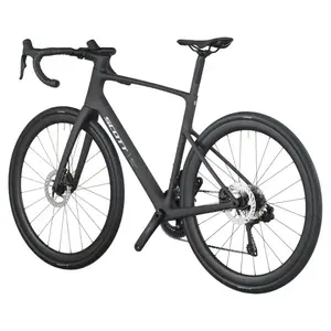 A Bicicleta SCOTT Addict 30 tem Quadro Addict RC em Carbono HMF e Transmissão Shimano 105 Di2 Disc 24 VL.