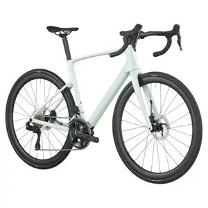 A Bicicleta SCOTT Addict 30 tem Quadro Addict RC em Carbono HMF e Transmissão Shimano 105 Di2 Disc 24 VL.