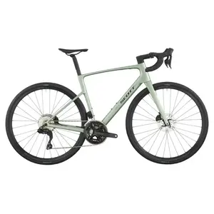 A Bicicleta SCOTT Addict 40 tem Quadro Addict RC Carbono HMF e Transmissão Shimano 105 Di2 Disc 24 VL.