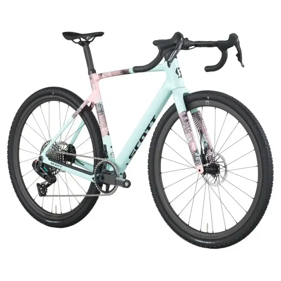 Com a Bicicleta SCOTT Addict Gravel 10 chega rápido à meta, com Quadro em Carbono HMF e Transmissão SRAM FORCE XPLR AXS Disc 13 VL.