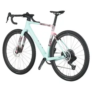 Com a Bicicleta SCOTT Addict Gravel 10 chega rápido à meta, com Quadro em Carbono HMF e Transmissão SRAM FORCE XPLR AXS Disc 13 VL.