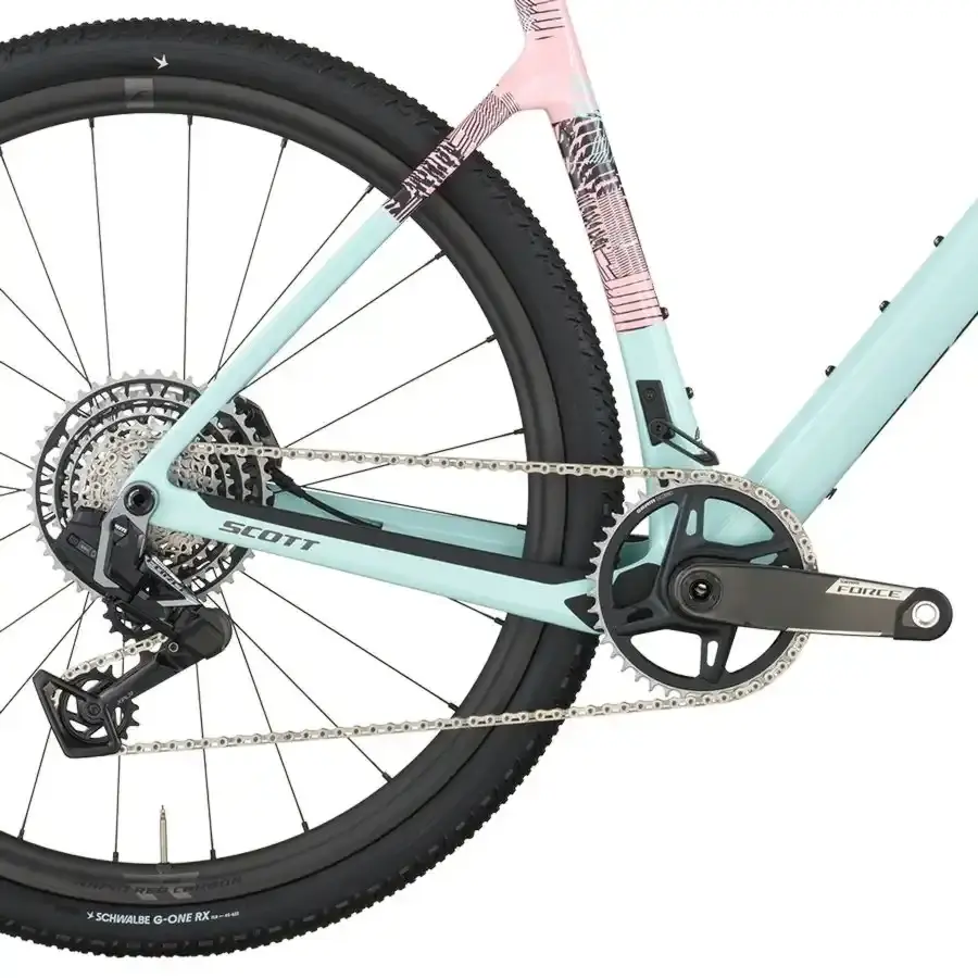 Com a Bicicleta SCOTT Addict Gravel 10 chega rápido à meta, com Quadro em Carbono HMF e Transmissão SRAM FORCE XPLR AXS Disc 13 VL.