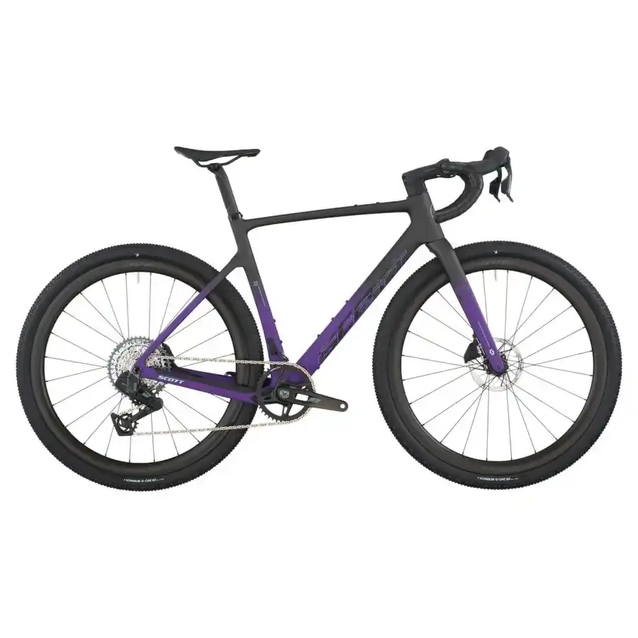 Com a Bicicleta SCOTT Addict Gravel 20 chega rápido à meta, com Quadro em Carbono HMF e Transmissão SRAM RIVAL XPLR AXS Disc 13 VL.