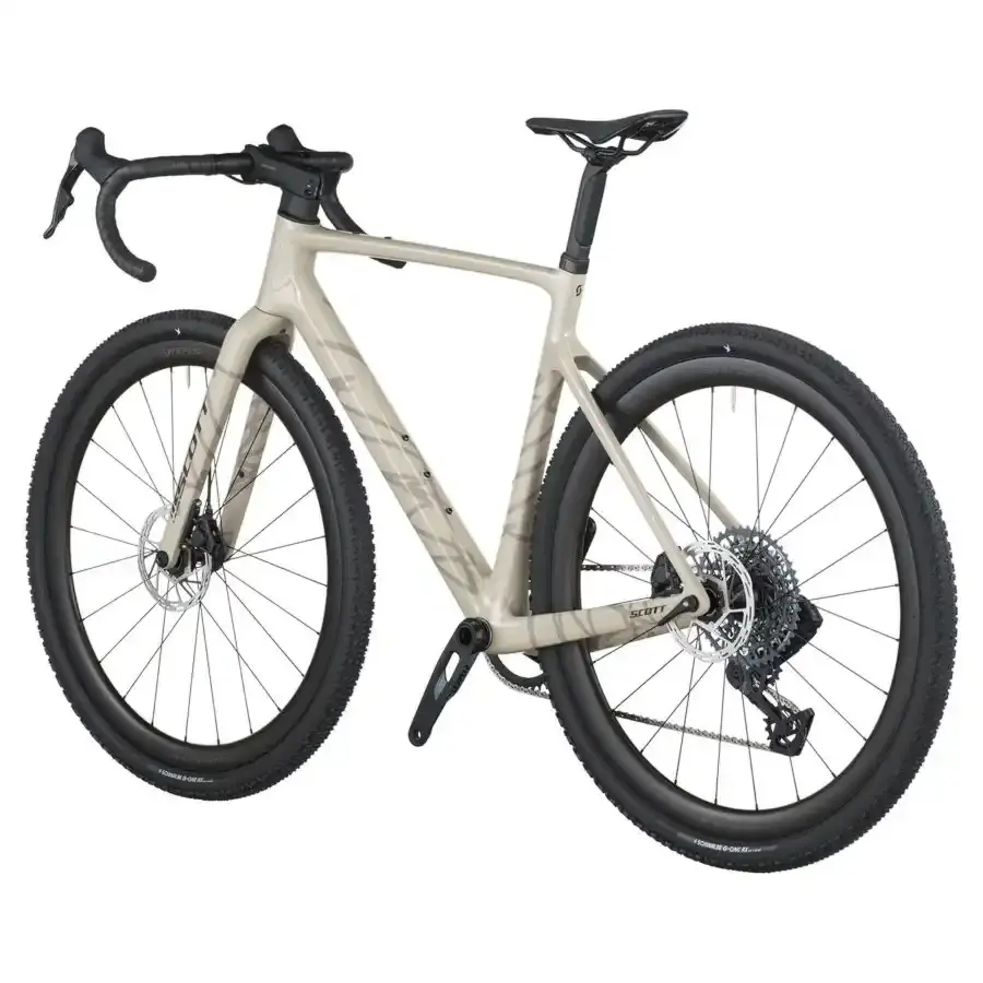 Com a Bicicleta SCOTT Addict Gravel 20 chega rápido à meta, com Quadro em Carbono HMF e Transmissão SRAM RIVAL XPLR AXS Disc 13 VL.