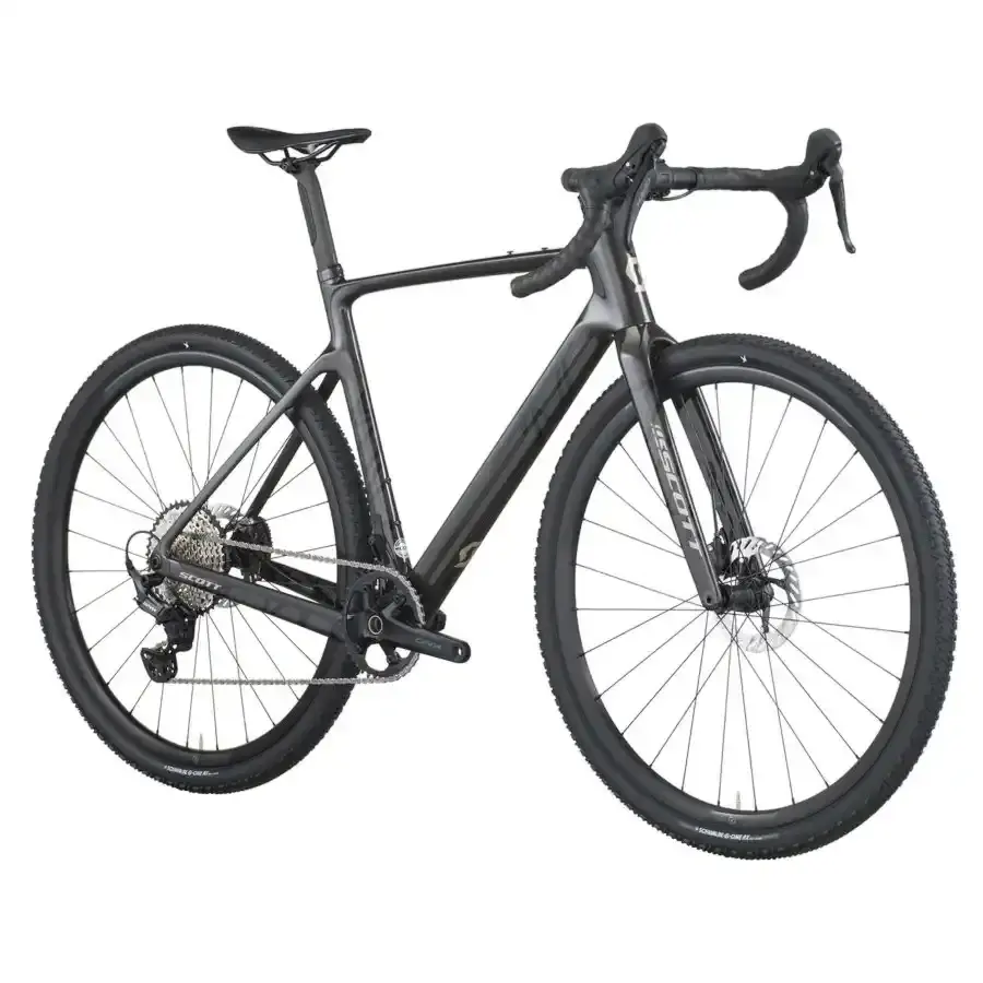 Com a Bicicleta SCOTT Addict Gravel 30 chega rápido à meta, com Quadro em Carbono HMF e Transmissão Shimano GRX RD-RX822 GS 12 VL.
