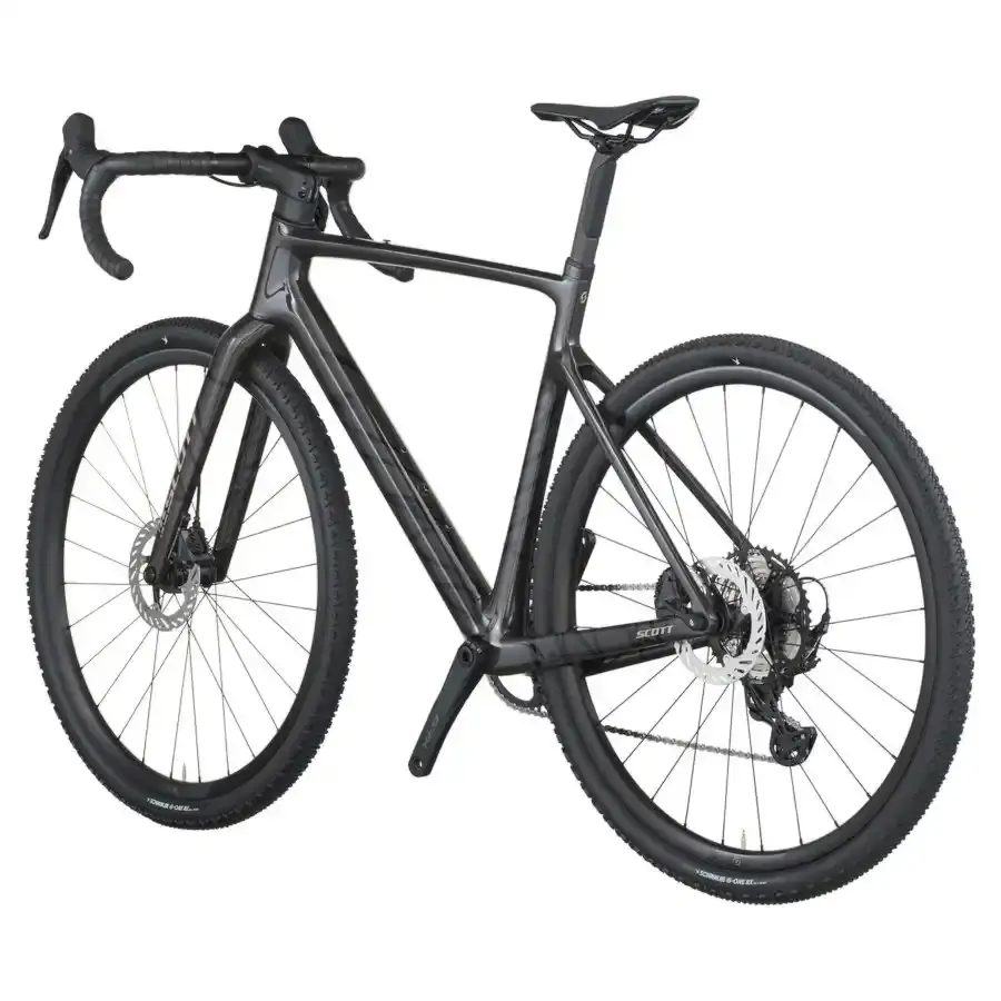 Com a Bicicleta SCOTT Addict Gravel 30 chega rápido à meta, com Quadro em Carbono HMF e Transmissão Shimano GRX RD-RX822 GS 12 VL.