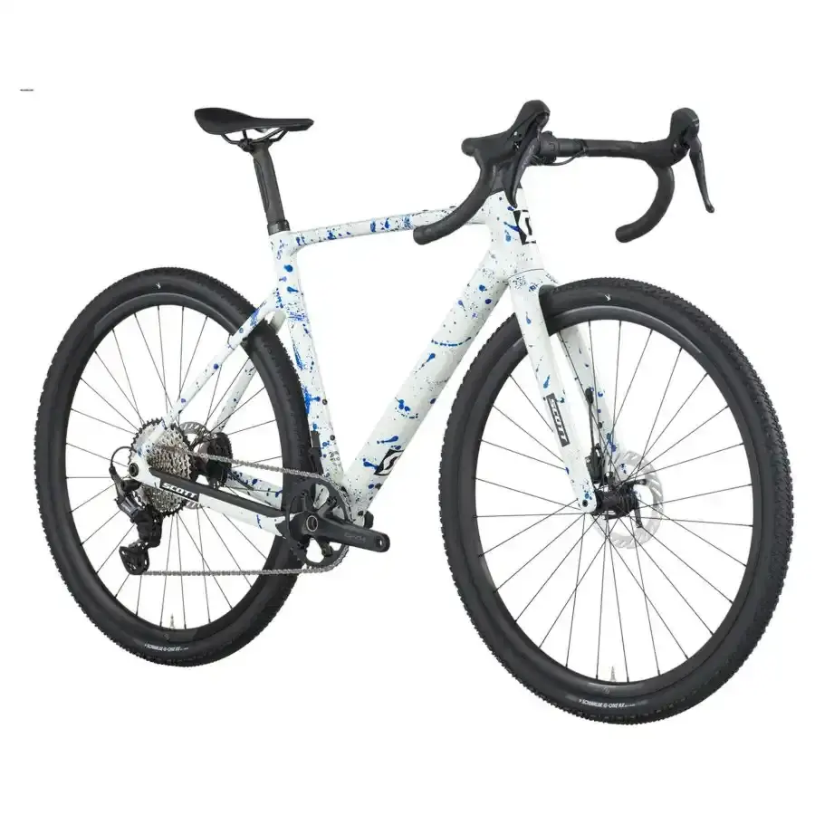 Com a Bicicleta SCOTT Addict Gravel 30 chega rápido à meta, com Quadro em Carbono HMF e Transmissão Shimano GRX RD-RX822 GS 12 VL.