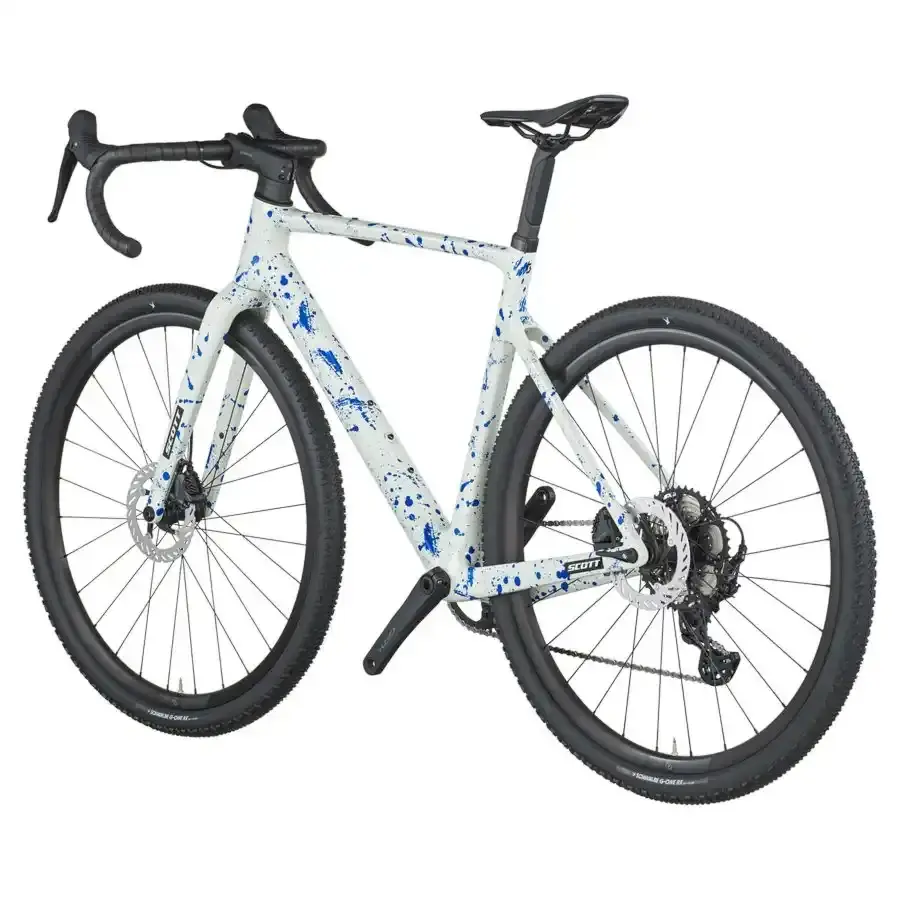 Com a Bicicleta SCOTT Addict Gravel 30 chega rápido à meta, com Quadro em Carbono HMF e Transmissão Shimano GRX RD-RX822 GS 12 VL.