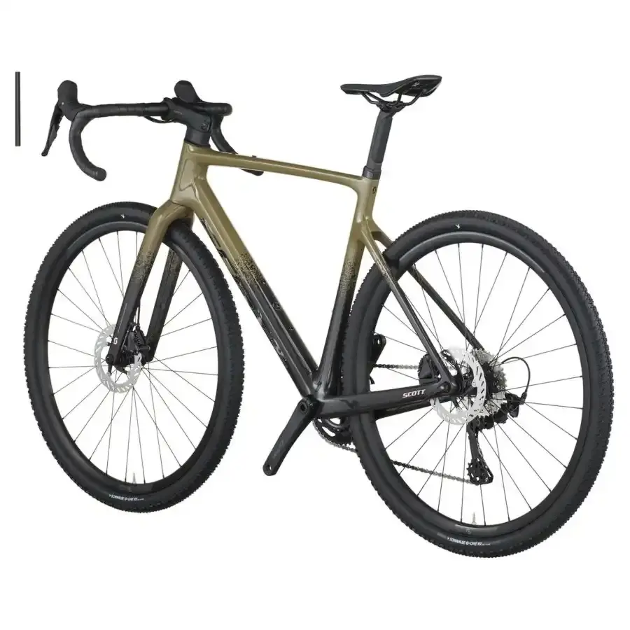 Com a Bicicleta SCOTT Addict Gravel 40 chega rápido à meta, com Quadro em Carbono HMF e Transmissão Shimano GRX RD-RX820 24 VL.