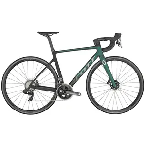 A Bicicleta SCOTT Addict RC 20 Serviço é uma bicicleta de estrada em carbono HMX com transmissão SRAM Force eTap AXS, ideal para desempenho e competição.
