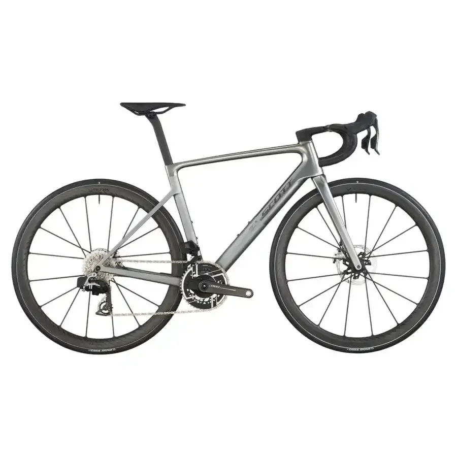 A Bicicleta SCOTT Addict RC ULTIMATE eleva o desempenho com o seu Quadro Addict RC em Carbono HMX SL e Transmissão SRAM FORCE AXS 24 VL c/potenciômetro.