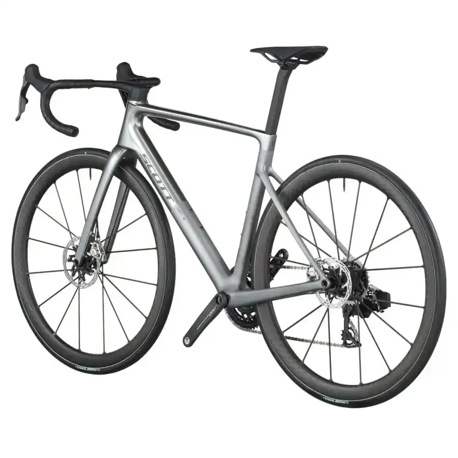 A Bicicleta SCOTT Addict RC ULTIMATE eleva o desempenho com o seu Quadro Addict RC em Carbono HMX SL e Transmissão SRAM FORCE AXS 24 VL c/potenciômetro.