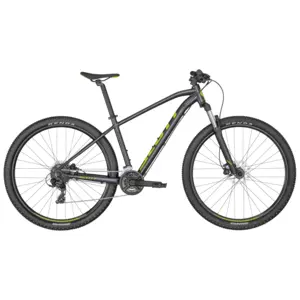 A Bicicleta SCOTT Aspect 960 Black tem Suspensão Suntour XCE28, Shimano TX800 de 16VL e Travão disco hidr. Tektro.