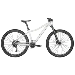 A Bicicleta SCOTT Contessa Active 30 tem quadro em Alumínio, Forqueta Suntour XCR32/X1-RL-R e Shimano Alivio 18VL.