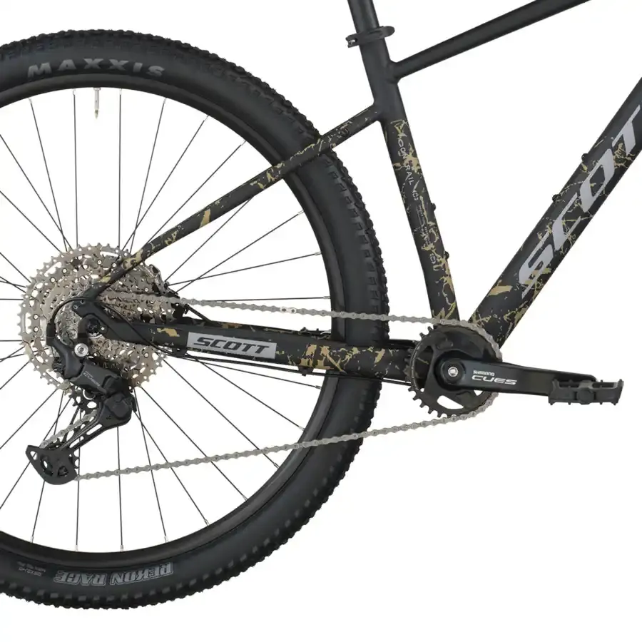 A Bicicleta SCOTT Contrail 10 tem RockShox Judy Silver TK, Quadro em Alloy e transmissão Shimano CUES 11 VL.
