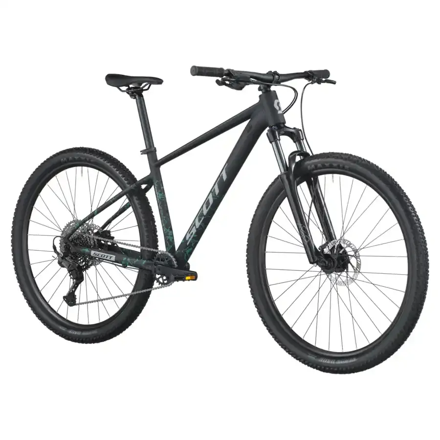 A Bicicleta SCOTT Contrail 20 tem Suntour XCT30-HLO, Quadro em Alloy e transmissão Shimano CUES 11 VL.
