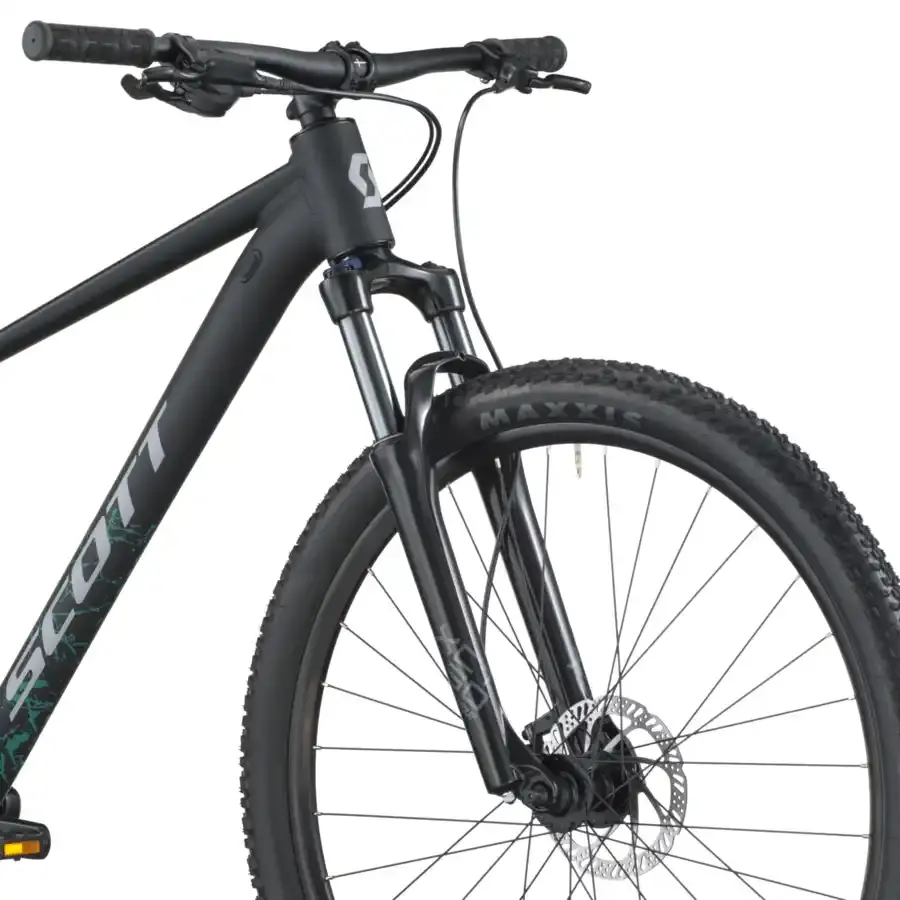 A Bicicleta SCOTT Contrail 20 tem Suntour XCT30-HLO, Quadro em Alloy e transmissão Shimano CUES 11 VL.