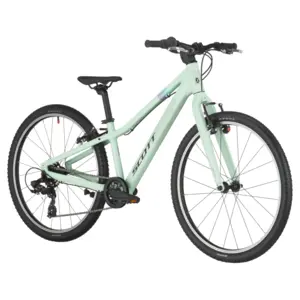 A Bicicleta SCOTT Contrail 400 tem Quadro Alumínio / Geometria para crianças,  Shimano de 7VL,Tektro V-Brake e alavanca específica para criança.