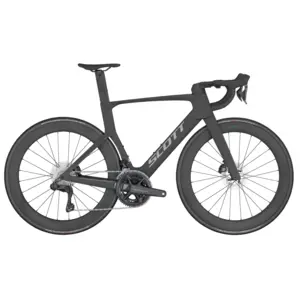 Descubra a Bicicleta SCOTT Foil RC 10 Black com Quadro em Carbono HMX, Forqueta FOIL Disc HMX e  Shimano Ultegra Di2 de 24VL.
