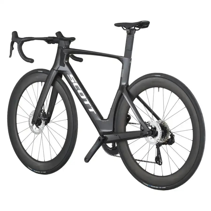 A Bicicleta SCOTT Foil RC 10 tem Quadro em Carbono HMX e transmissão Shimano Ultegra Di2 24 VL.