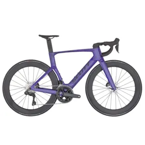 Conheça a Bicicleta SCOTT Foil RC 10 Purple com Quadro em Carbono HMX, Forqueta FOIL Disc HMX e  Shimano Ultegra Di2 de 24VL.