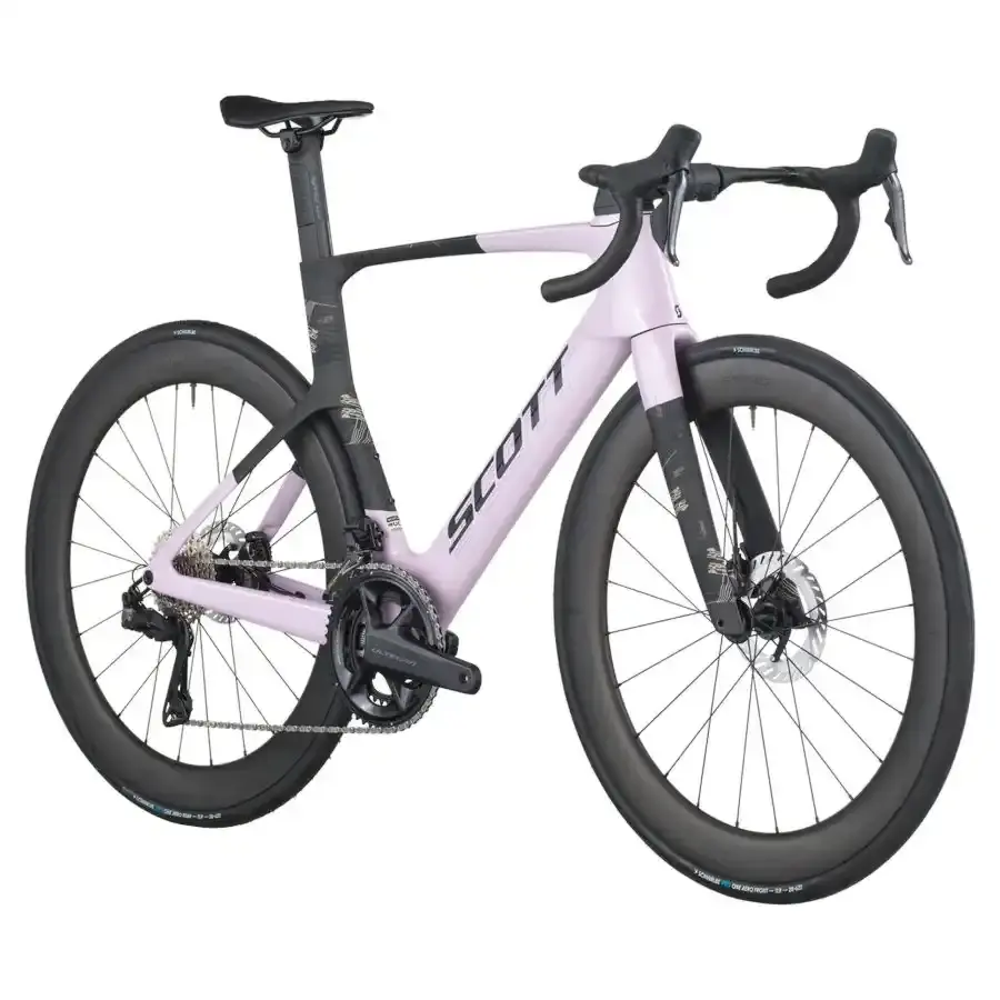 A Bicicleta SCOTT Foil RC 10 tem Quadro em Carbono HMX e transmissão Shimano Ultegra Di2 24 VL.
