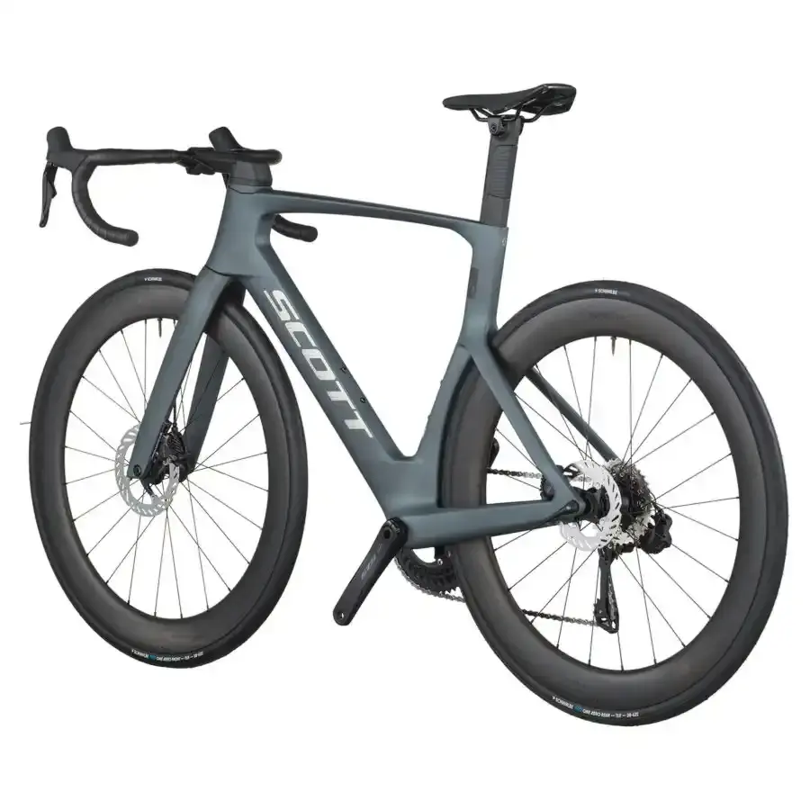 A Bicicleta SCOTT Foil RC 20 tem Quadro em Carbono HMX e transmissão  Shimano 105 Di2 24 VL.