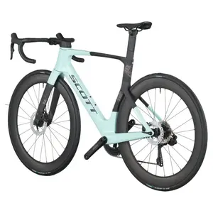 A Bicicleta SCOTT Foil RC 20 tem Quadro em Carbono HMX e transmissão  Shimano 105 Di2 24 VL.