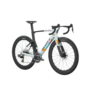 BICICLETA SCOTT FOIL RC TEAM REPLICA A bicicleta Foil RC Team Replica tem Quadro em Carbono HMX, Forqueta em Carbono HMX e Espigão Syncros Duncan SL Aero CFT em Carbono.