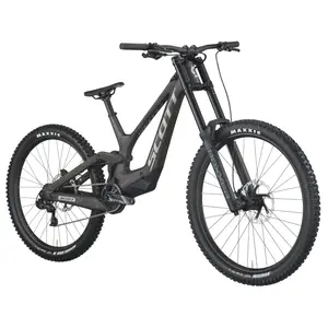 A Bicicleta SCOTT Gambler 10 tem Quadro Gambler Carbono HMX/Alloy, RS Boxxer Base, RS Vivid Coil Base e SRAM GX DH 7 VL.