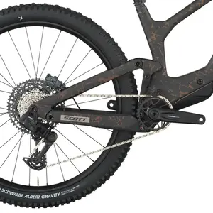 A Bicicleta SCOTT Ransom 910 tem Quadro Carbono HMF-Alloy, RockShox Zeb Select+ e SRAM S1000 AXS 12 VL.
