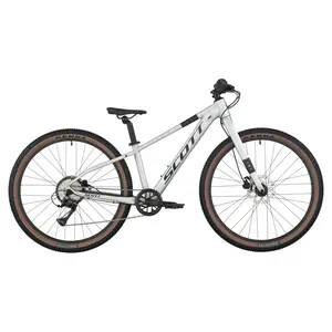 A Bicicleta SCOTT Scale 600, tem quadro compacto, rodas de 26", Shimano CS-HG400-8 11-40T 8VL e Tektro HD-M276 Disc. Hidráulico.