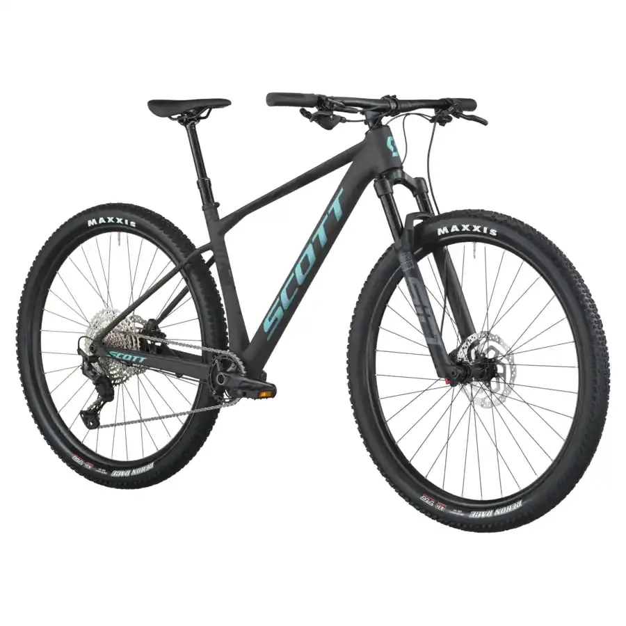 A Bicicleta SCOTT Scale 925 tem RockShox SID SL RL, Quadro Scale Alloy 6061 e transmissão Shimano XT-Deore 12 VL.