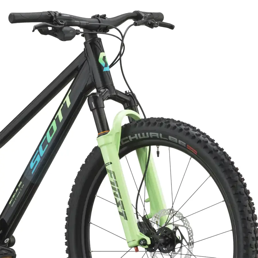 BICICLETA SCOTT SCALE PRO 400 SCOTT SCALE PRO 400: BTT hardtail com foco em eficiência e confiança, para rolar depressa, descobrir trilhos e manter a experiência simples. Com prazer.