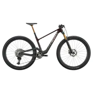 A Bicicleta SCOTT Spark RC Pro tem Shimano XTR Di2 12 VL, Quadro em Carbono HMF e Fox Factory.