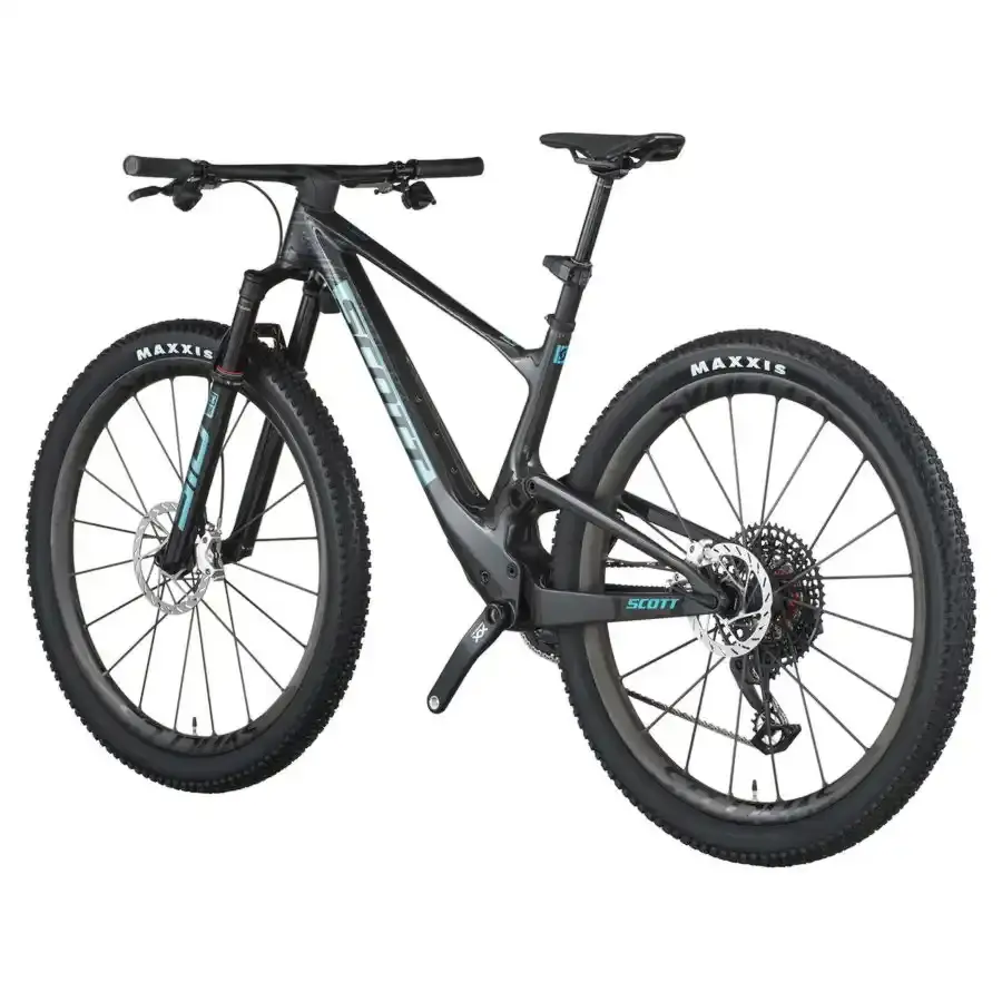 A Bicicleta SCOTT Spark RC SL tem RockShox Flight Attendant, Quadro em Carbono HMX SL e transmissão SRAM XX SL AXS.