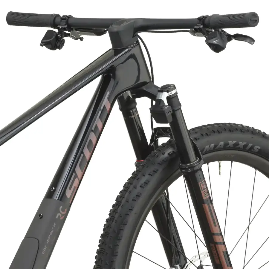 BICICLETA SCOTT SPARK RC SL SCOTT SPARK RC SL: Spark RC HMX SL Carbon Gen5, RockShox SID Ultimate Flight Attendant, SRAM XX SL Eagle AXS Transmission 12 Speed e Syncros Silverton CF1.