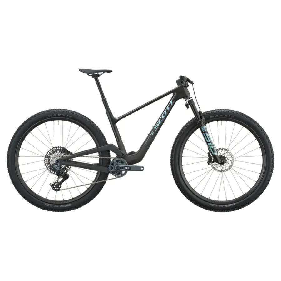 BICICLETA SCOTT SPARK RC TEAM ISSUE A Bicicleta SCOTT Spark RC Team Issue tem SRAM GX AXS com potenciômetro 12 VL, Quadro em Carbono HMF e RockShox Flight Attendant.