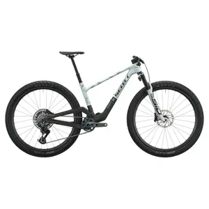 BICICLETA SCOTT SPARK RC TEAM ISSUE A Bicicleta SCOTT Spark RC Team Issue tem SRAM GX AXS com potenciômetro 12 VL, Quadro em Carbono HMF e RockShox Flight Attendant.
