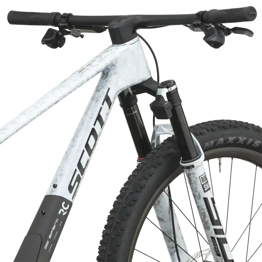 BICICLETA SCOTT SPARK RC WORLD CUP EVO SCOTT SPARK RC WORLD CUP EVO: Spark RC HMX Carbon Gen5, RockShox SID Ultimate Flight Attendant, SRAM XX SL Eagle AXS Transmission 12 Speed e Syncros Silverton C