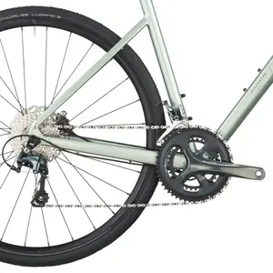 A Bicicleta SCOTT Speedster 20 tem Forqueta Speedster Disc Carbono e Shimano Tiagra Disc 20 VL.