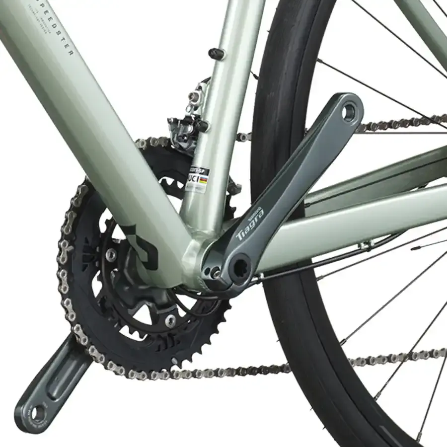 A Bicicleta SCOTT Speedster 20 tem Forqueta Speedster Disc Carbono e Shimano Tiagra Disc 20 VL.