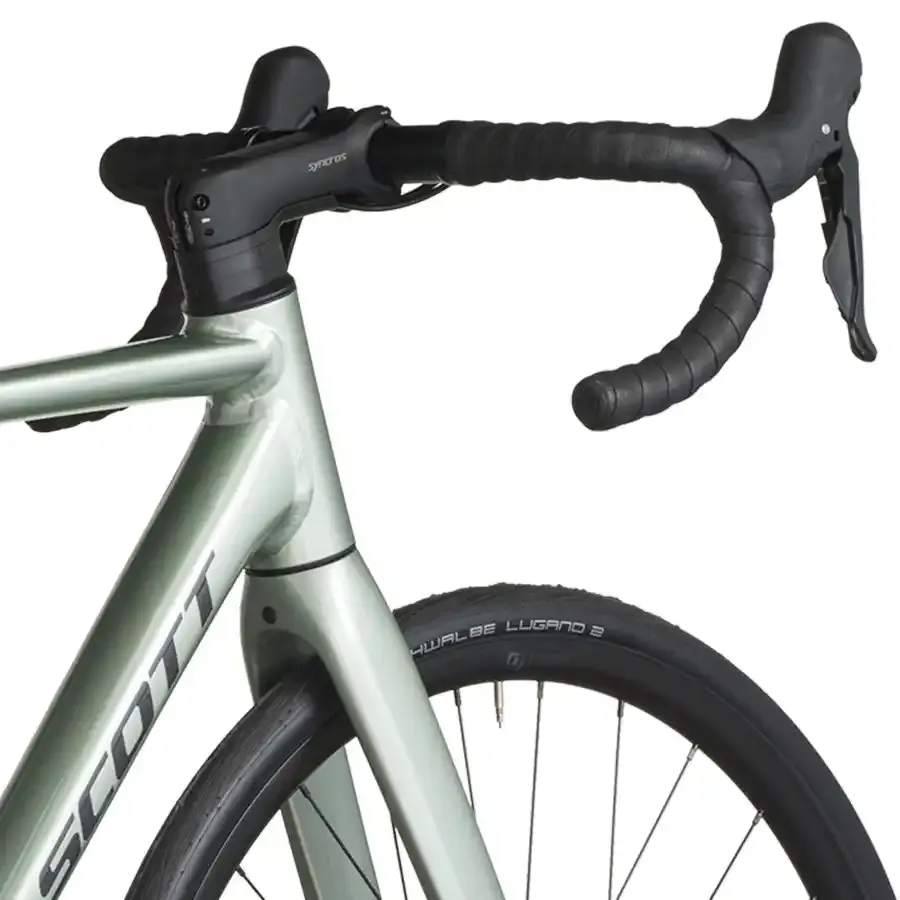 A Bicicleta SCOTT Speedster 20 tem Forqueta Speedster Disc Carbono e Shimano Tiagra Disc 20 VL.