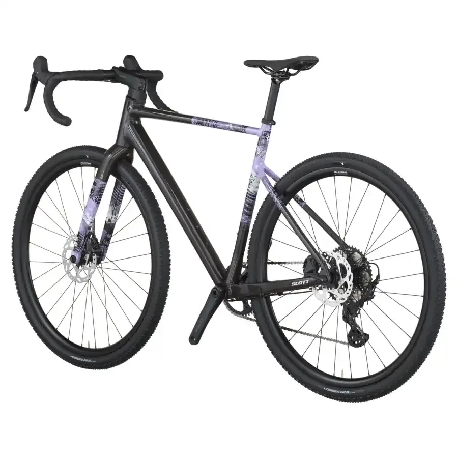 A Bicicleta SCOTT Speedster Gravel 10 tem Forqueta Speedster Gravel Carbono e Shimano GRX RX822/610 12 VL.