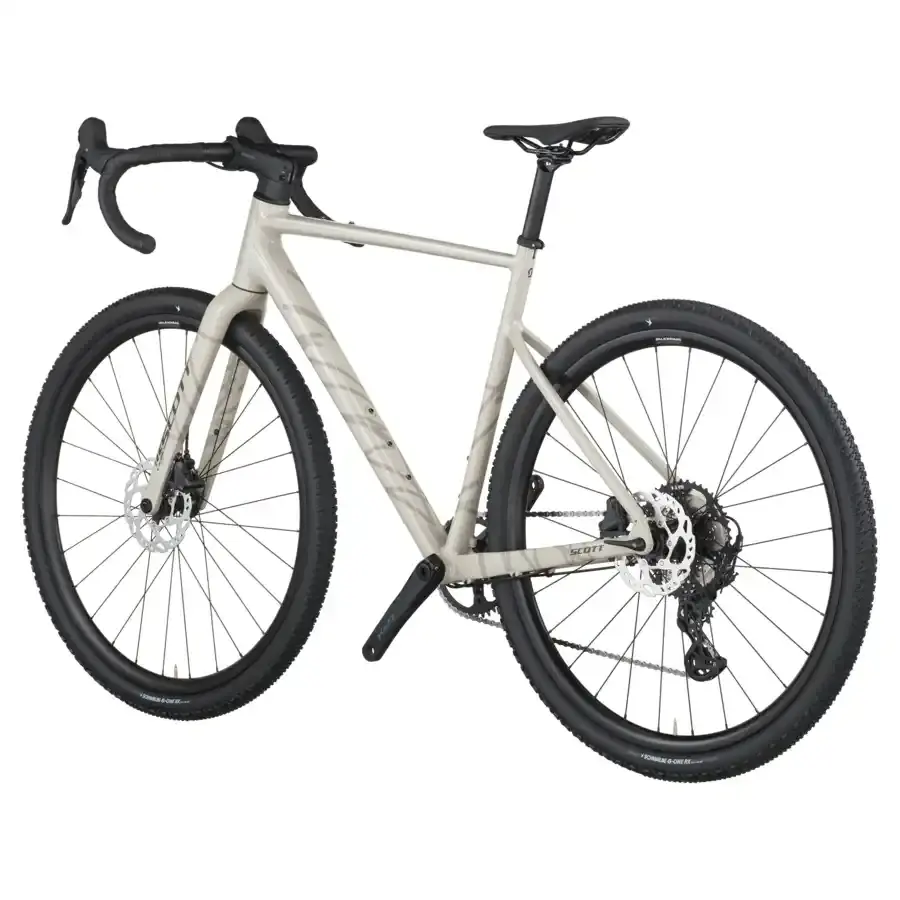 A Bicicleta SCOTT Speedster Gravel 10 tem Forqueta Speedster Gravel Carbono e Shimano GRX RX822/610 12 VL.